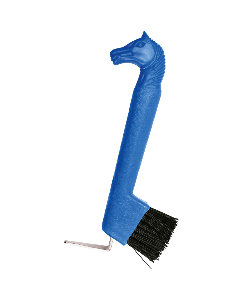 [700088006] Cure-pieds brosse, tête de cheval - HIPPOTONIC (Bleu)