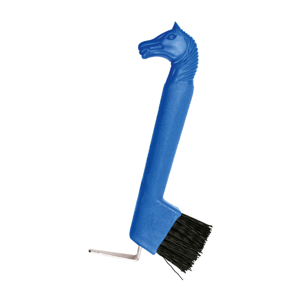 [700088006] Cure-pieds brosse, tête de cheval - HIPPOTONIC (Bleu)